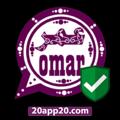 Logo saluran telegram omarwhats — تحديثات واتس اب عمر