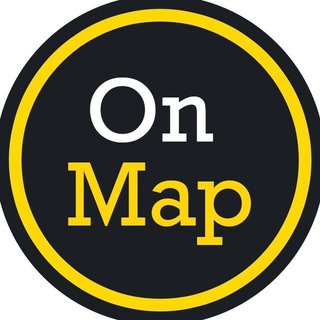 Логотип телеграм -каналу on_map_ua — OnMap