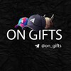 Логотип телеграм канала @on_gifts — 🧢 ON GIFTS