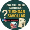 Telegram channel ONA TILI MILLIY SERTIFIKAT | 75  logo