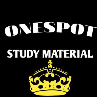 Logo of telegram channel onespotstudymaterial — Onespot Study material™