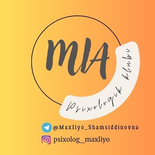 Telegram kanalining logotibi ongliyuksalish — Psixolog MIA