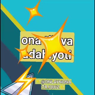 Telegram channel ONLAYN ONA TILI TEST logo