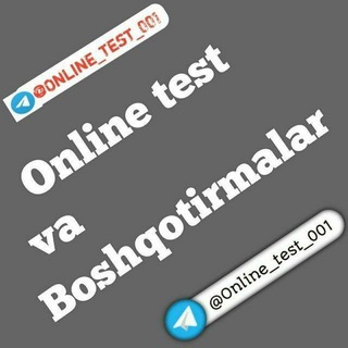 Telegram kanalining logotibi online_test_001 — Online test✏️ va Boshqotirmalar🧠