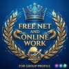Telegram channel Free internet and online works logo