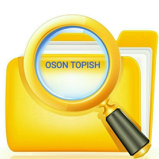 Telegram kanalining logotibi oson_topish — OSON TOPISH
