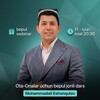 Telegram kanalining logotibi otaonalaruchunjonlidars — Muhammad Ali Eshonqulovdan bepul webinar | 11-iyun 20:30