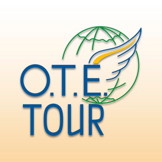 Логотип телеграм канала @otetour — O.T.E.TOUR