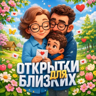 Логотип телеграм канала @otkritki_pozdravlenia_tg — Открытки для близких💛