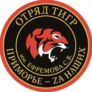 Логотип телеграм канала @otryad_tiger — Добровольческое движение «ТИГР»