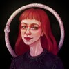 Логотип телеграм канала @our_o_boros — уроборос поперхнулся
