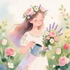 Логотип телеграм канала @ourflowe — Our Flow 🌷 Цветы для всех
