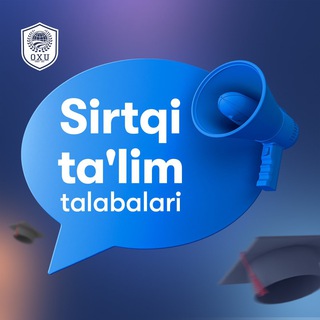Telegram kanalining logotibi oxu_sirtqi — OXU-Sirtqi