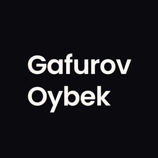 Telegram kanalining logotibi oybek_gafurov_blog — Oybek Gafurov