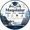 Telegram kanalining logotibi oybek_sidiqov_fizika — Maqolalar | Scopus | OAK | Jurnallar