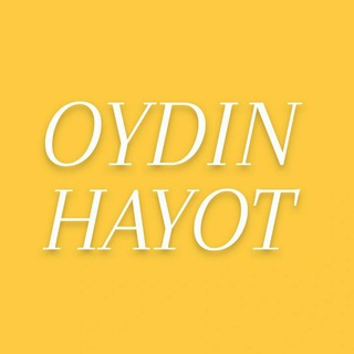 Telegram kanalining logotibi oydin_hayot_tv — OYDIN_HAYOT_official