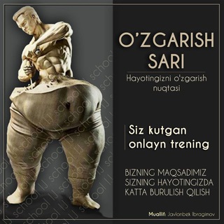Telegram kanalining logotibi ozgarishsari_kursi — O'ZGARISH SARI