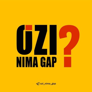 Telegram channel O'zi nima gap | Rasmiy logo