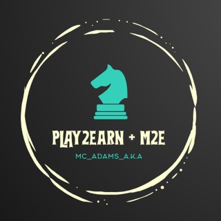 Логотип телеграм канала @p2e_adams — P2E / M2E