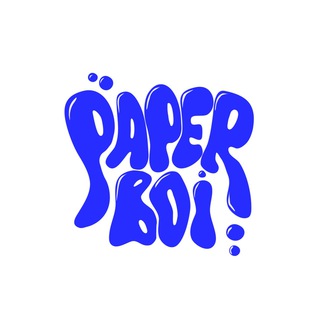 Логотип телеграм канала @paperboistore — paperboi