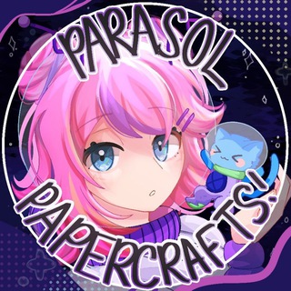 Логотип телеграм канала @paraso1_papercrafts — Parasol Papercrafts!