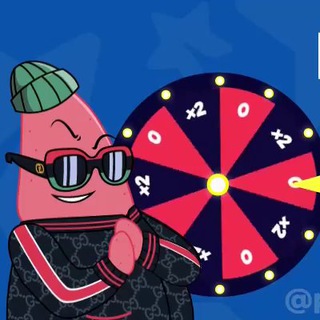 Логотип телеграм канала @patrickstars_game — Рулетка Патрика 🎰