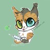 Логотип телеграм канала @pawn_cat — псарня Акваши °˖➴🧿🐛