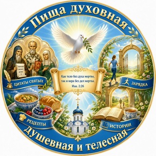 Логотип телеграм канала @pdd_t — ПИЩА ДУХОВНАЯ, ДУШЕВНАЯ И ТЕЛЕСНАЯ