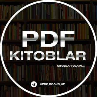 Telegram channel PDF Kitoblar | Barcha kitoblar logo