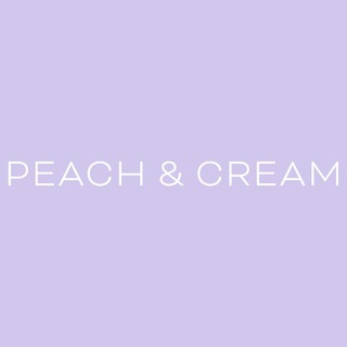 Логотип телеграм канала @peachandcreamm — Peach & Cream