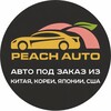 Логотип телеграм канала @peachautotrade — Peach Auto - Техника из 🇨🇳🇯🇵🇰🇷🇺🇸