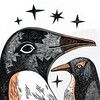 Логотип телеграм канала @penguin_box — коробка с пингвинами