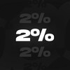 Логотип телеграм канала @percentp2p — 2%