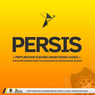 Logo saluran telegram persisunisza — Pertubuhan Sukarelawan Siswa UniSZA (PERSIS)