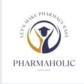 Logo saluran telegram pharmaholiccc — Pharmacy notes pharmacy books, KD tripathi, Wilson and giswolds Nirali Publication pv publication Thakur books Semester notes