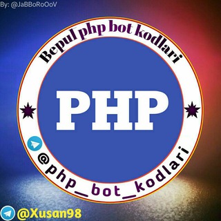 Telegram kanalining logotibi php_bot_kodlari — PHP bot kodlari