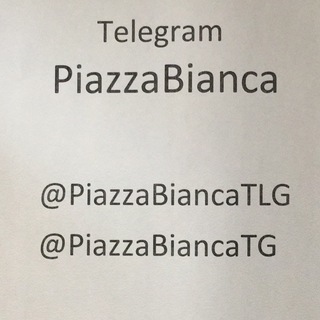 Logo del canale telegramma piazzabianca - Piazza Bianca