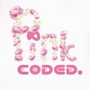 Telegram channel pink coded 🎀 logo
