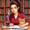 Логотип телеграм канала @pixelsandpens — Пиксели и перья ✍️