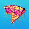 Логотип телеграм канала @pizzamemem — пицца пеперони ☻
