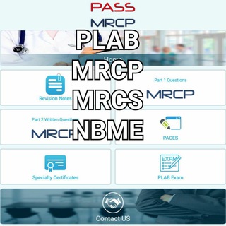 Logo of telegram channel plab_mrcp — PLAB, MRCP, MRCS, NBME