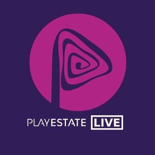 Логотип телеграм канала @playestate_live — PLAYESTATE LIVE 3D