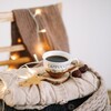 Логотип телеграм канала @pled_i_cofe — Плед и кофе ☕️📚