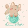 Логотип телеграм канала @plushlena — лена.плюш | lena.plush