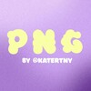 Логотип телеграм канала @pngkatertny — PNG by katertny🤍