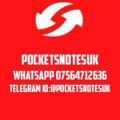 Logo saluran telegram pocketsnotesukofficial — @POCKETSNOTESUK 🇬🇧 OFFICIAL 💷