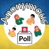 Логотип телеграм -каналу poll_ukraine — Анонімні опитування 🇺🇦