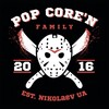 Логотип телеграм -каналу pop_coren_ua — 🍿Pop Core'n🍿