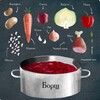 Логотип телеграм канала @popa_kita — борщ
