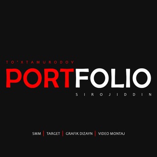 Telegram kanalining logotibi portfolio_sirojiddin — Portfolio